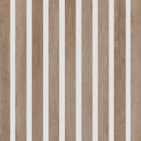 Akustický panel Design line CPL Natural na bílý HDF 2600 x 400 x 21 mm
