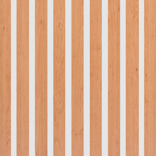 Akustický panel Design line CPL Olše na bílý HDF 2600 x 400 x 21 mm