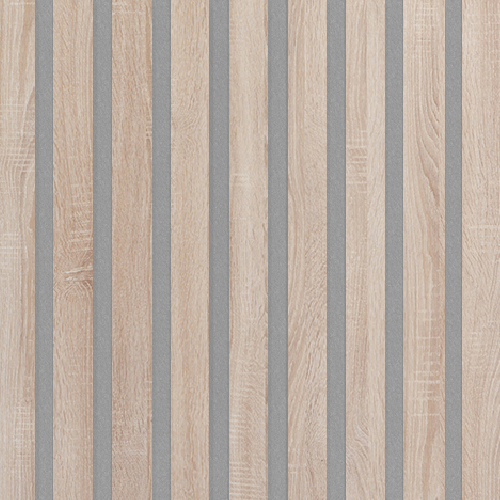Akustický panel Design line CPL Bardolino na šedém filcu 800 x 400 x 21 mm