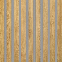 Akustický panel Design line CPL Dub corbridge na šedém filcu 2600 x 400 x 21 mm