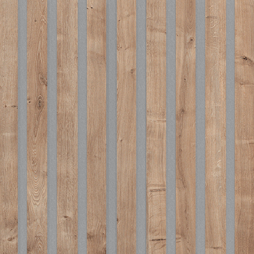 Akustický panel Design line CPL Dub přírodní na šedém filcu 2600 x 400 x 21 mm Akustický panel Design line CPL Dub přírodní na šedém filcu 2600 x 400 x 21 mm