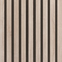 Akustický panel Design line CPL Bardolino na černý filc 2600 x 400 x 21 mm