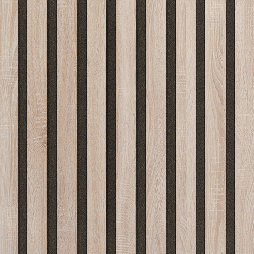 Akustický panel Design line CPL Bardolino na černý filc 400 x 400 x 21 mm