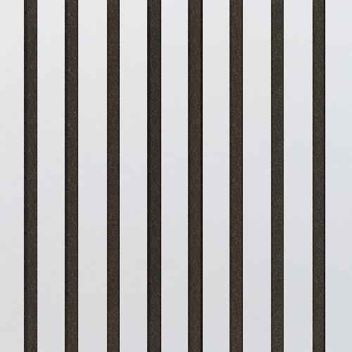 Akustický panel Design line CPL Bílá premium na černý HDF 400 x 400 x 21 mm