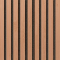 Akustický panel Design line CPL Buk na černý filc 2600 x 400 x 21 mm