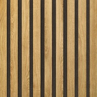 Akustický panel Design line CPL Dub corbridge na černý filc 2600 x 400 x 21 mm