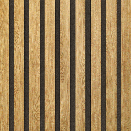 Akustický panel Design line CPL Dub corbridge na šedém filcu 400 x 400 x 21 mm