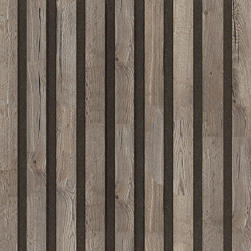 Akustický panel Design line CPL Dub halifax na šedém filcu 2600 x 400 x 21 mm