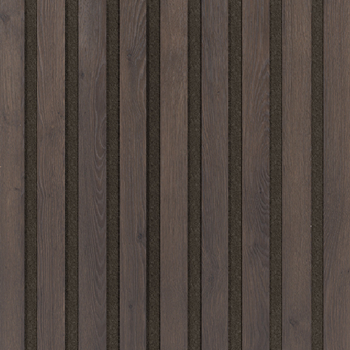 Akustický panel Design line CPL Dub kubánský na černý filc 400 x 400 x 21 mm