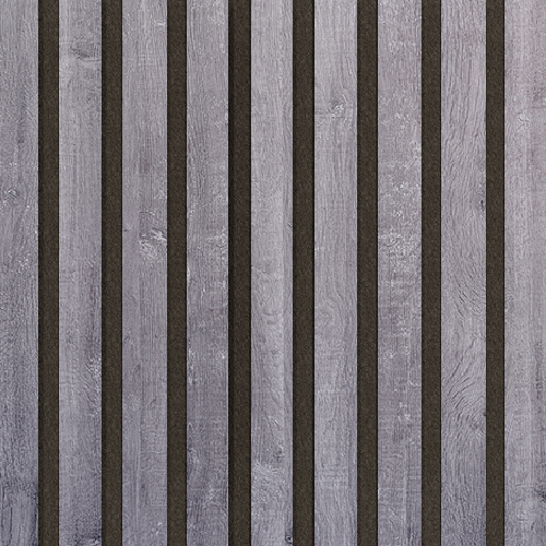 Akustický panel Design line CPL Dub říční na černý filc 400 x 400 x 21 mm
