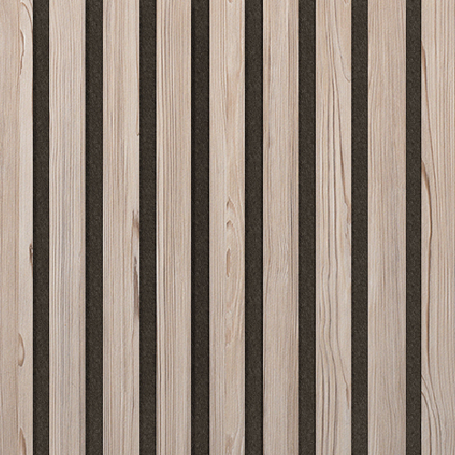 Akustický panel Design line CPL Fleetwood šampaňský na černý filc 2600 x 400 x 21 mm