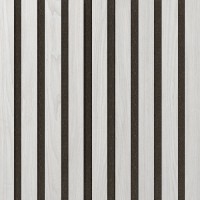 Akustický panel Design line CPL Jilm bílý na černý filc 2600 x 400 x 21 mm