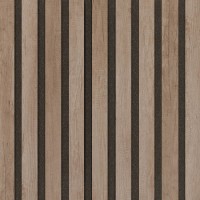 Akustický panel Design line CPL Natural na černý filc 2600 x 400 x 21 mm