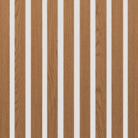 Akustický panel Design line Folie Dub na bílé HDF 2600 x 400 x 21 mm