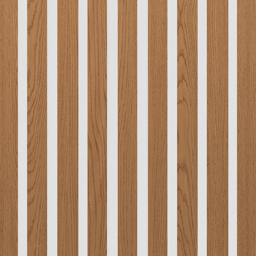 Akustický panel Design line Folie Dub na bílé HDF 2600 x 400 x 21 mm Akustický panel Design line Folie Dub na bílé HDF 2600 x 400 x 21 mm