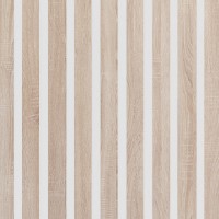 Akustický panel Design line Folie Dub sonoma na bílé HDF 2600 x 400 x 21 mm