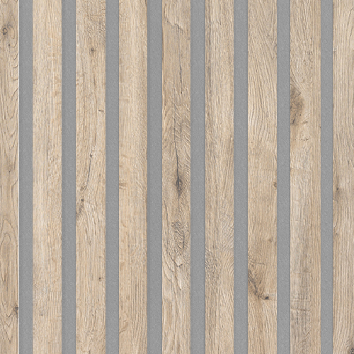 Akustický panel Design line Folie Dub hudson na šedém filcu 2600 x 400 x 21 mm
