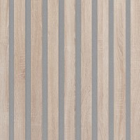 Akustický panel Design line Folie Dub sonoma na šedém filcu 2600 x 400 x 21 mm