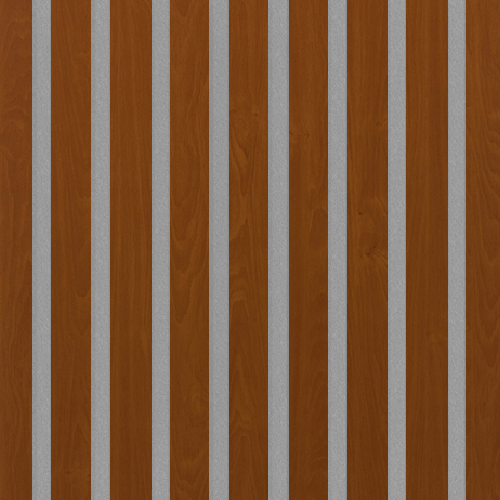 Akustický panel Design line Folie Olše na šedém filcu 2600 x 400 x 21 mm