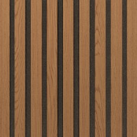 Akustický panel Design line Folie dub na černém filcu 2600 x 400 x 21 mm