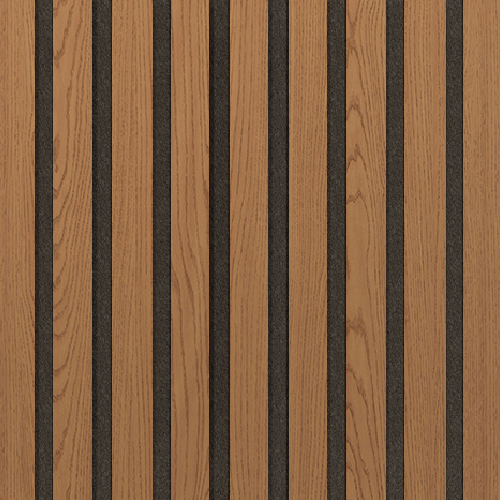 Akustický panel Design line Folie Dub na černé HDF 400 x 400 x 21 mm