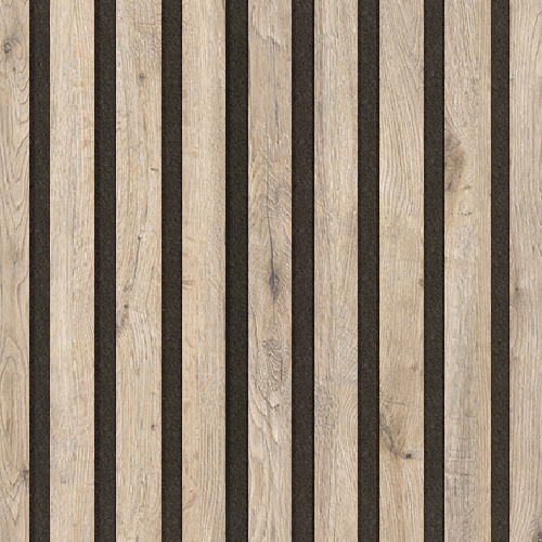 Akustický panel Design line Folie Dub hudson na černém filcu 400 x 400 x 21 mm