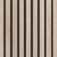 Akustický panel Design line Folie Dub sonoma na bílé HDF 2600 x 400 x 21 mm
