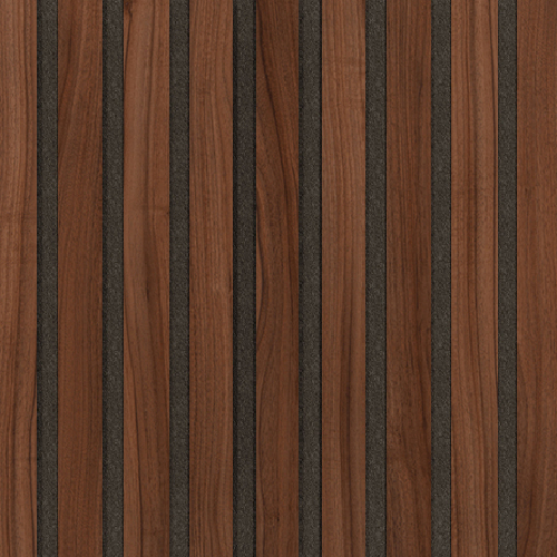 Akustický panel Design line Folie Ořech na černé HDF 800 x 400 x 21 mm