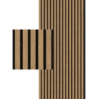 Akustický panel Simple line Dub rustikální na černém filcu