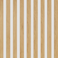 Akustický panel Universal Line Dub na bílé HDF 2600 x 400 x 21 mm