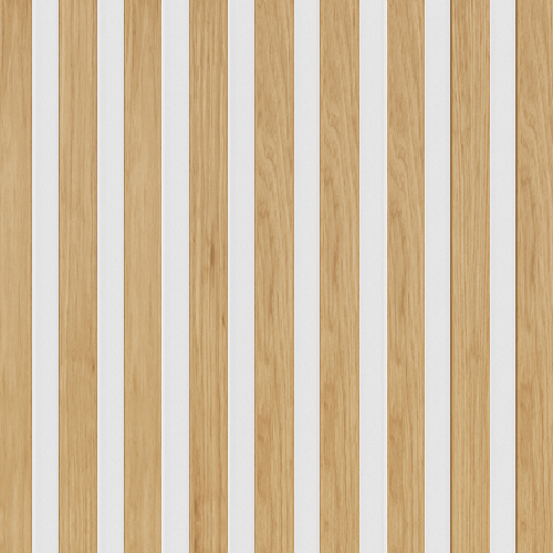 Akustický panel Universal Line Dub na bílém HDF 2600 x 400 x 21 mm