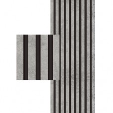 Akustikpaneel Universal Line Concrete auf schwarzem Filz