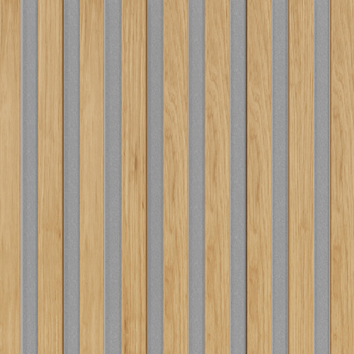 Akustický panel Universal Line Dub na šedém filcu 2600 x 400 x 21 mm