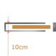 Endwandstärke 10cm - Teilung in der Mitte