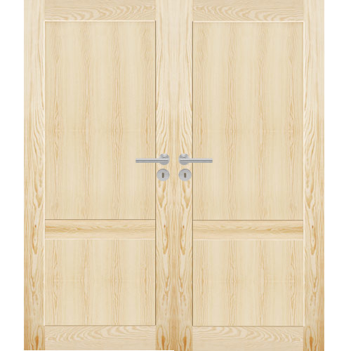 Zweiflügelige Holztüren aus Akron-Kieferfurnier