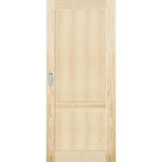 Posuvné dvere na stenu drevené dyhované z borovice Akron