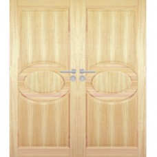 Dvoukřídlé dřevěné dveře dýhované z borovice Aruba