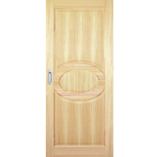 Posuvné dvere na stenu drevené dyhované z borovice Aruba