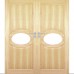Dvojkrídlové drevené dvere dyhované z borovice Aruba