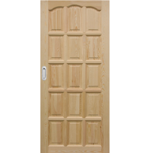 Posuvné dveře do pouzdra dřevěné dýhované z borovice Classic