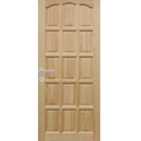 Klassische Tür aus furniertem Kiefernholz