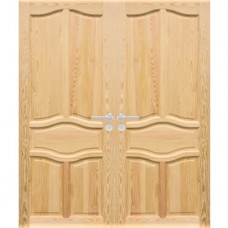 Dvojkrídlové drevené dvere dyhované z borovice Delta