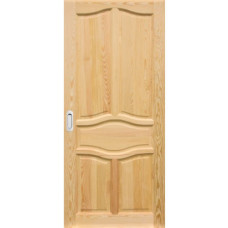 Posuvné dvere na stenu drevené dyhované z borovice Delta