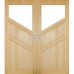 Dvojkrídlové drevené dvere dyhované z borovice Fresno
