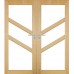 Dvoukřídlé dřevěné dveře dýhované z borovice Fresno