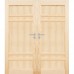 Dvoukřídlé dřevěné dveře dýhované z borovice Halifax