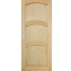 Posuvné dveře na stěnu dřevěné dýhované z borovice Madison