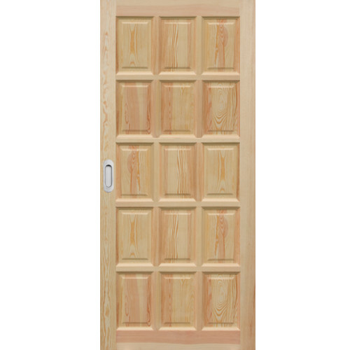 Posuvné dveře na stěnu dřevěné dýhované z borovice Prestige