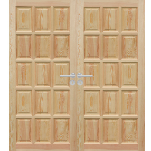 Zweiflügelige Holztür Prestige mit Pinienfurnier