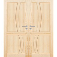 Zweiflügelige Holztür furniert in Reno Pinie
